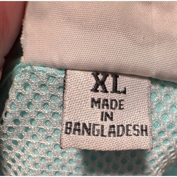 Men's Outdoor Fishing Shirt XL West FL Embroidered By Hilton Turquoise With Me - Picture 6 of 8